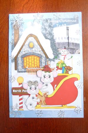 North Pole Mouse Topper 1 by Rosina Walker