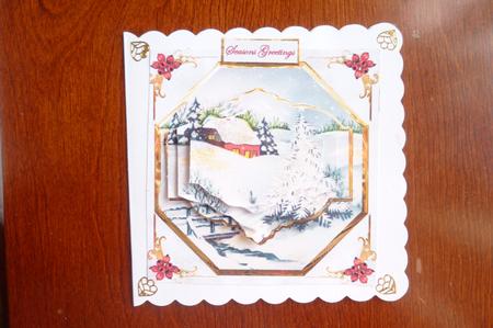 House in the Snow Card with Topper and Layers by Rosina Walker