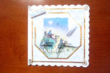 Star of Bethlehem Card with Shaped Star Layers by Rosina Walker