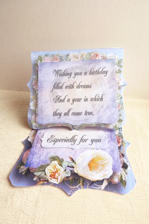 Bracket Easel White Rose by Rosina Walker