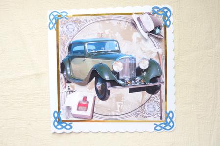 For the Traveling Man Card Topper & Decoupage by Rosina Walker