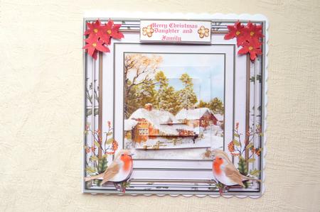 Christmas Robin 8 x 8ins Mini Kit by Rosina Walker
