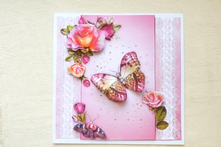 A Rose Romance 8" Square Card Mini-kit by Rosina Walker