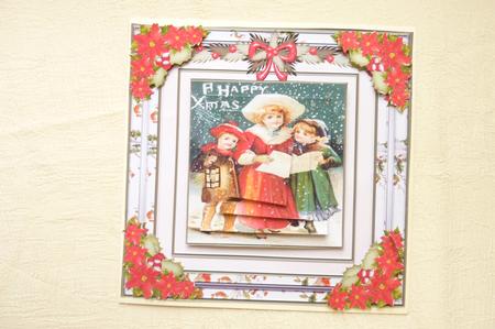 Christmas Holly & Berries 8 x 8ins Mini Kit by Rosina Walker