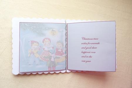 Vintage Children Carol Singers Insert by Rosina Walker