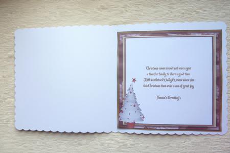 Santa in the Snow 8 x 8ins Vintage Insert 2 by Rosina Walker