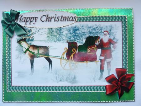 Santa & Sleigh by Rosina Walker
