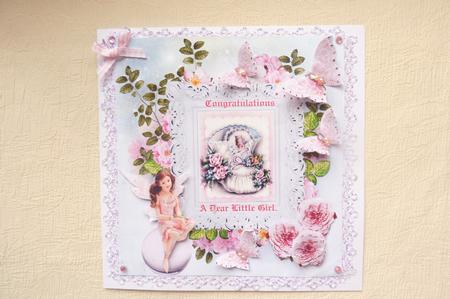 Angel Girl Vintage Baby Boot Topper & Decoupage by Rosina Walker