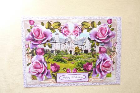 N.t. Cothele, Cornwall, Uk - Decoupage Card Topper by Rosina Walker
