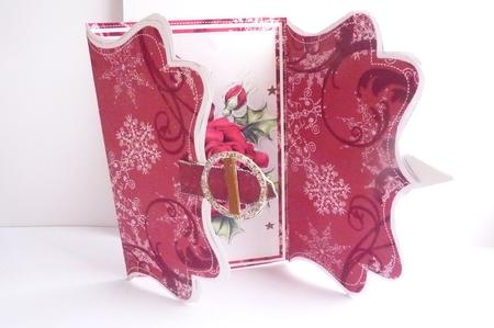 Red Roses Buckle Bracket Mini Card Kit by Rosina Walker