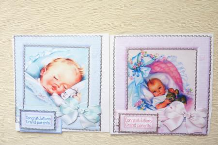 Vintage Baby Boy & Baby Girl by Rosina Walker