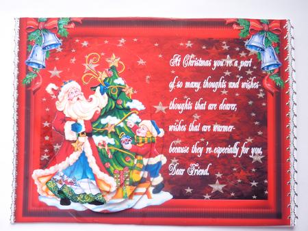 Christmas Santa and Little Girl by Rosina Walker