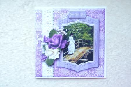Lady on a Bridge Vintage Art Mini Kit by Rosina Walker