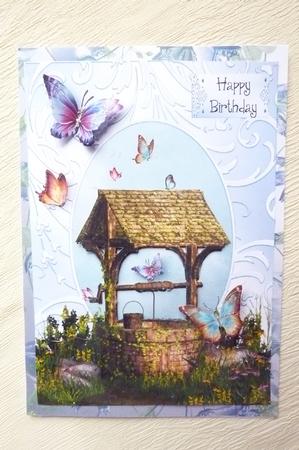 Wishing Well, Butterflies & Shimmering Frame by Rosina Walker