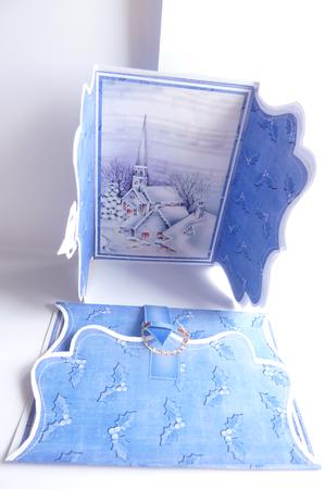 Blue Village Buckle Bracket Mini Card Kit by Rosina Walker