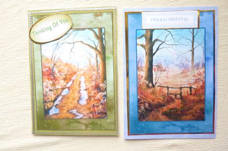 2 Autumn Card Toppers by Rosina Walker