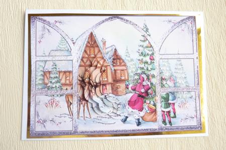 Santa and His Elves the View from My Window by Rosina Walker