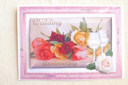 Beautiful Wedding Anniversary and Roses. by Rosina Walker