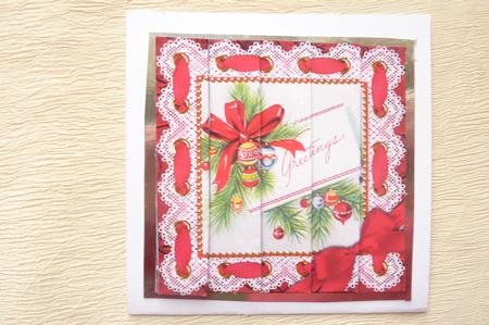Greetings Eyelet Lace 5in One Side Stacker by Rosina Walker