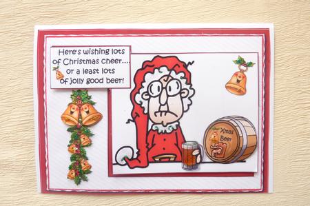Gus Sending Christmas Cheer Quick Card by Rosina Walker