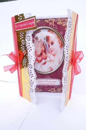 Beautiful Santa and Child . by Rosina Walker
