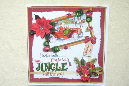 8x8 Jingle All the Way with Vintage Santa by Rosina Walker