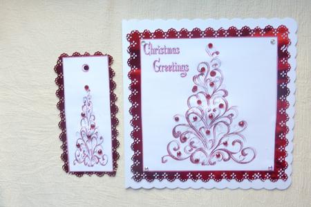 Glitter Tree Red by Rosina Walker