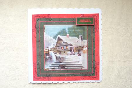 The Old Mill Winter Scene by Rosina Walker