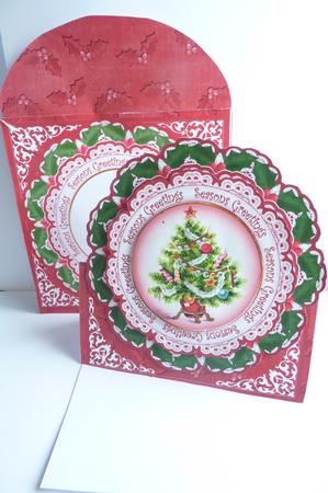 Elegant Tree Seasons Greetings Picture Doily C & E Kit by Rosina Walker