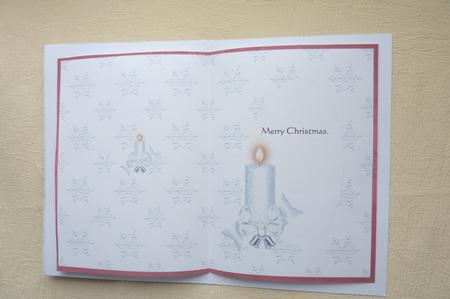 White Candle Christmas Insert by Rosina Walker