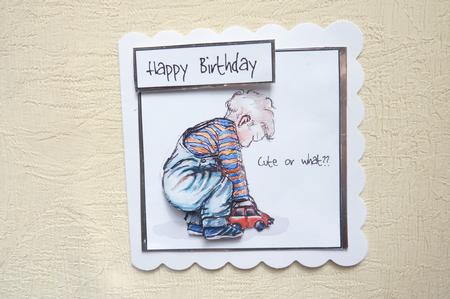 Cute or What [ 1] Watercolour Illustration with Decoupage by Rosina Walker