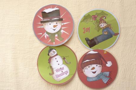 Coasters - So Cute Snowmen by Rosina Walker