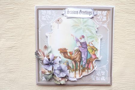 Three Kings Follow a Star Card with a Topper by Rosina Walker