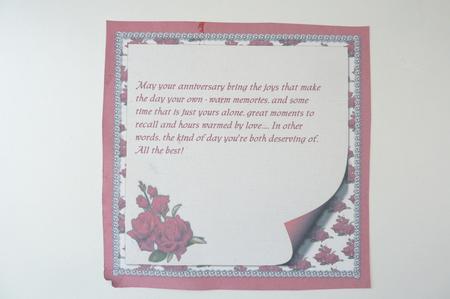 8x8 Vintage Lady with Diamonds and Roses Insert Plate by Rosina Walker