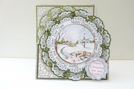Sscene Olive Mchristmas Hnyear 3D Picture Doily C & E Kit by Rosina Walker