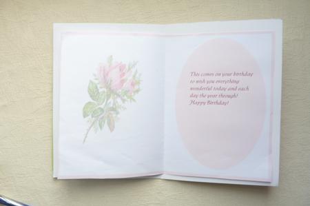 Lovely Pink Rose Incert by Rosina Walker