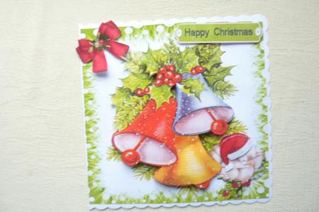 Christmas Bells, Holly & Robin 8x8 Mini Kit by Rosina Walker