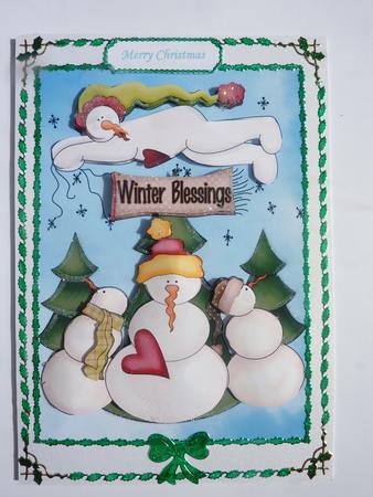 Snow Family Large Topper by Rosina Walker