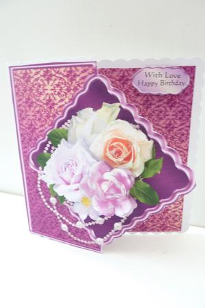Summer Bouquet Offset Diamond Card Mini Kit by Rosina Walker