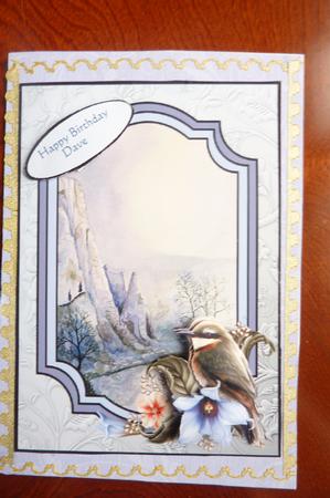 Wild Bird & Dovedale Scene by Rosina Walker