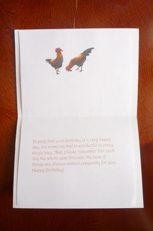 Dl Insert Cockerels by Rosina Walker