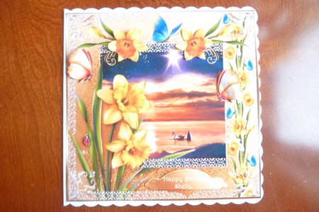Beautiful Flowers Decoupage Topper by Rosina Walker