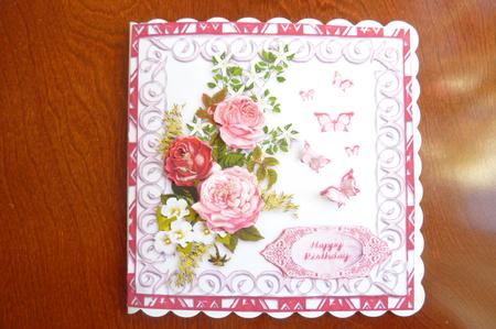 Butterflies and Roses by Rosina Walker