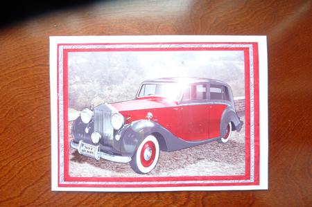 Vintage Art Deco Car (red) by Rosina Walker
