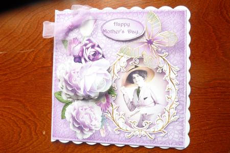 Vintage Lady Decoupage Card by Rosina Walker