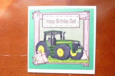 Big Green Farm Tractor by Rosina Walker