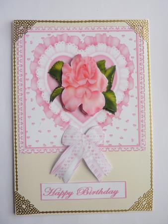 Frilly Heart with Roses by Rosina Walker