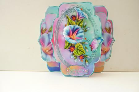 Morning Glory Quick & Easy Pop-out Card Mini-kit by Rosina Walker