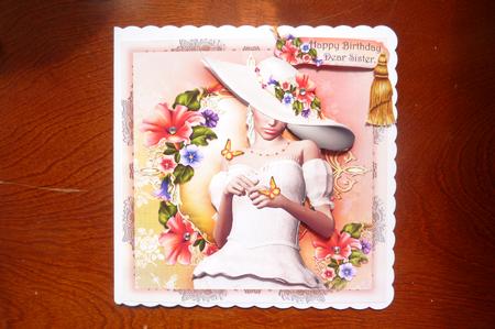 Petunia 'lady Soft' Card Front by Rosina Walker