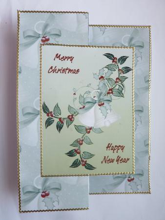 Holly Bells Fold Back Sheet by Rosina Walker